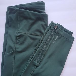 Athleta Leggings Womens Small Green Ultimate Run 7/8 Tight Gym Run Ladies
